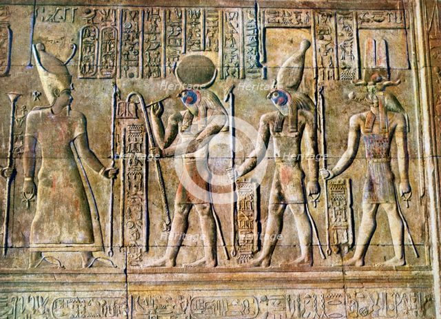 Hieroglyphic relief, Temple of Kom Ombo, Egypt, 20th Century. Artist: Unknown