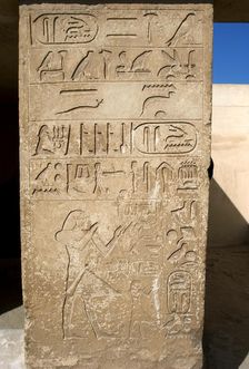 Hieroglyphic writing relief, Saqqara, Egypt, Old Kingdom (2015). Creator: Unknown