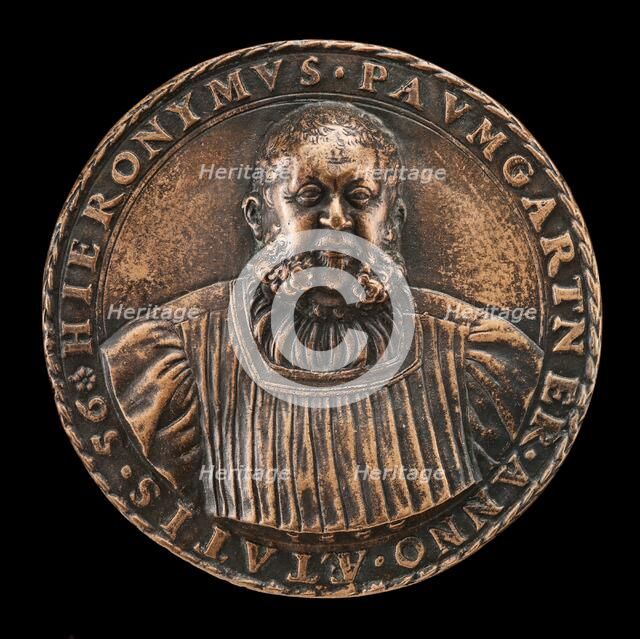 Hieronymus Paumgartner, 1498-1565, Patrician of Nuremberg [obverse], 1553. Creator: Joachim Deschler.