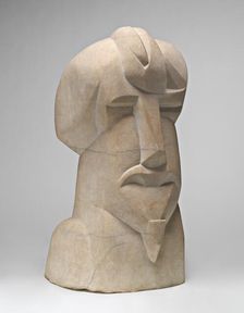 Hieratic Head of Ezra Pound, 1914. Creator: Henri Gaudier-Brzeska