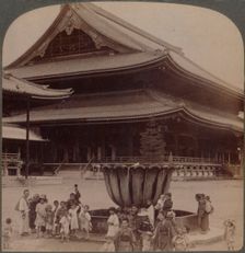 Higashi Hongwanji, largest Buddhist temple in Japan just rebuilt, Kyoto 1904
