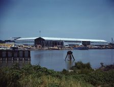 Higgins Industries, Inc., New Orleans, La., makes torpedo boats and other boats for the Navy, 1942. Creator: Howard Hollem