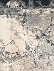 High Times on the Desplaines c1890. Artist: Frederick Richardson