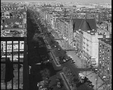 High Angle View of an American Street, 1930s. Creator: British Pathe Ltd