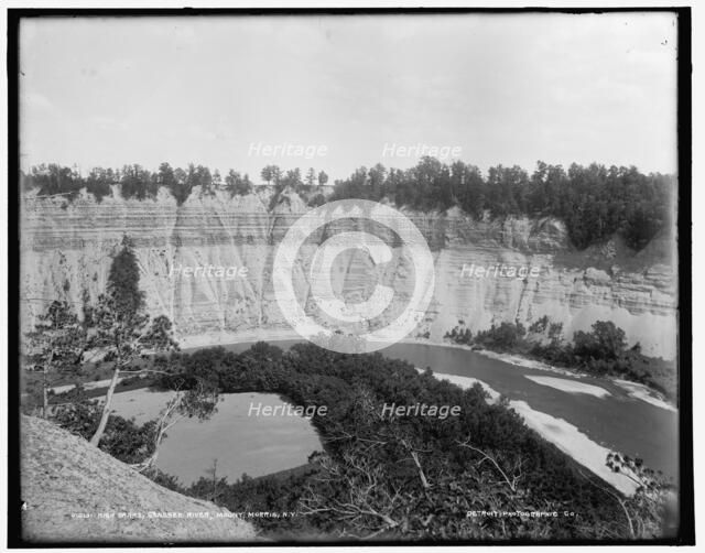 High banks, Genesee River, Mount Morris, N.Y., between 1890 and 1901. Creator: Unknown.
