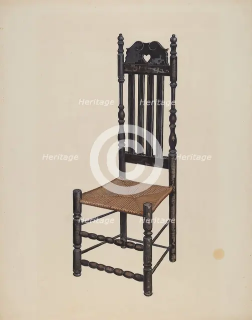 High Back Chair, c. 1937. Creators: James M. Lawson, Gordon Saltar.