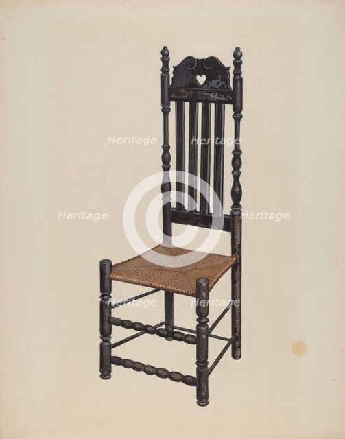 High Back Chair, c. 1937. Creators: James M. Lawson, Gordon Saltar.