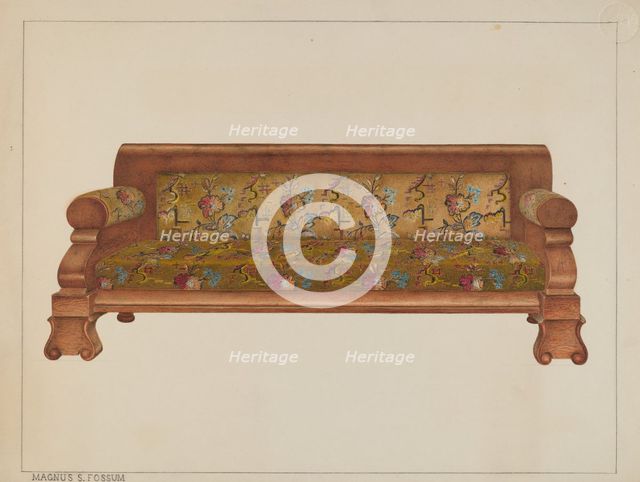 High Back Lounge, c. 1938. Creator: Magnus S. Fossum.