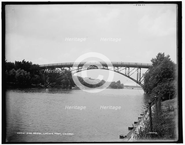 High Bridge, Lincoln Park, Chicago, 1900 Oct 3. Creator: Unknown.
