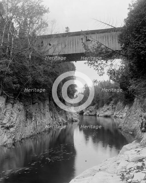 High Bridge, Winooski Gorge, Burlington, Vt., between 1900 and 1906. Creator: Unknown.