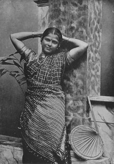High Caste Tamil Lady c1890, (1910). Artist: Alfred William Amandus Plate