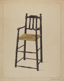 High Chair, 1936. Creator: Nicholas Gorid