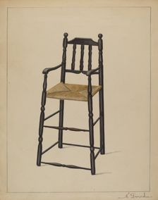 High Chair, 1936. Creator: Nicholas Gorid