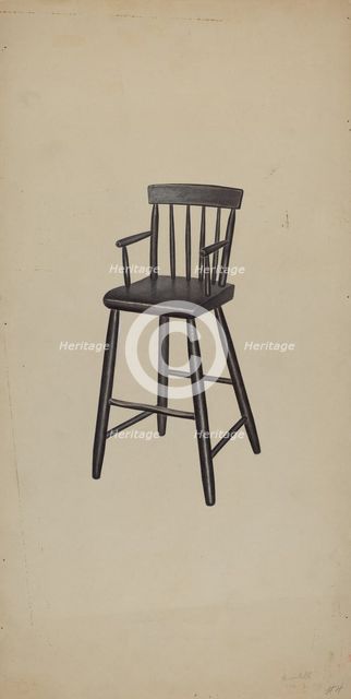 High Chair, 1938. Creator: Michael Riccitelli.