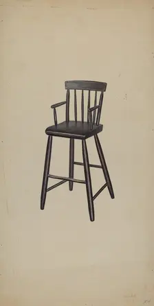 High Chair, 1938. Creator: Michael Riccitelli