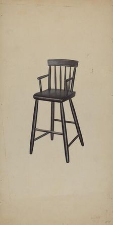 High Chair, 1938. Creator: Michael Riccitelli