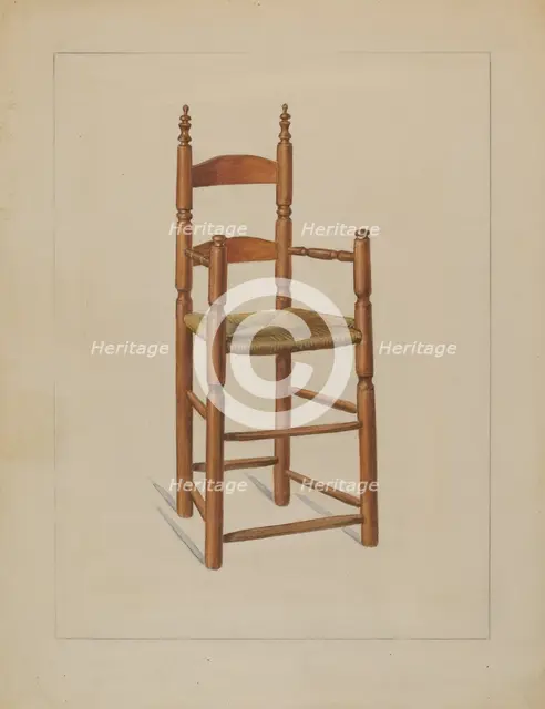 High Chair, c. 1936. Creator: Elizabeth Curtis.