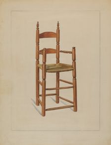 High Chair, c. 1936. Creator: Elizabeth Curtis
