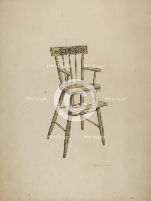 High Chair, c. 1939. Creator: Raymond Chard.