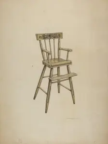 High Chair, c. 1939. Creator: Raymond Chard
