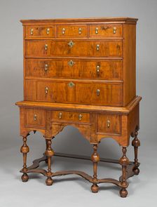 High Chest of Drawers, 1700/30. Creator: Unknown