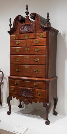 High Chest of Drawers, 1750/60. Creator: Unknown