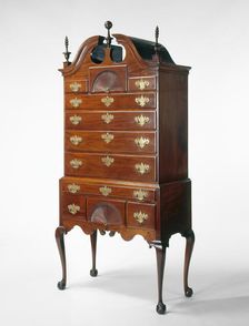 High Chest of Drawers, 1760/75. Creator: Unknown