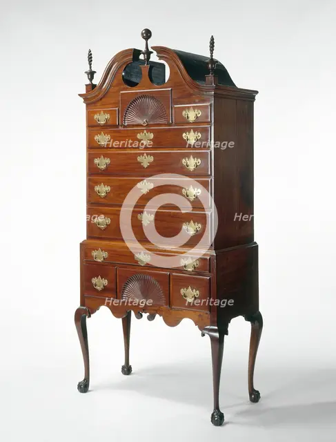 High Chest of Drawers, 1760/75. Creator: Unknown.