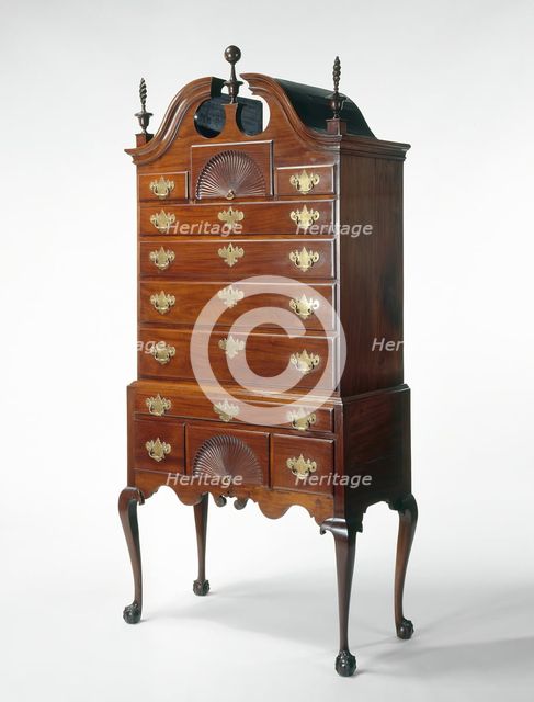 High Chest of Drawers, 1760/75. Creator: Unknown.