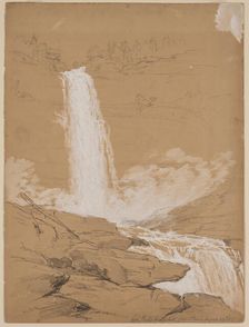 High Falls, Catskill Mountains, August 22nd, 1856, 1856. Creator: John William Casilear