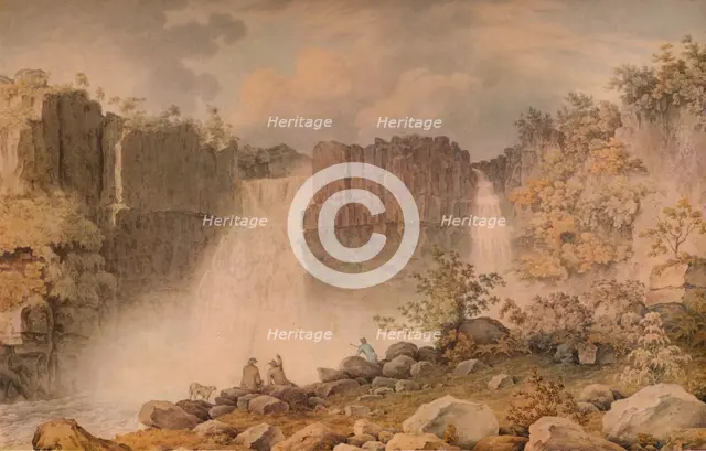 'High Force, Teesdale', c1807. Artist: Francis Nicholson.