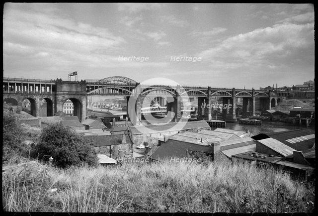 High Level Bridge, Newcastle Upon Tyne, Tyne & Wear, c1955-c1980. Creator: Ursula Clark.