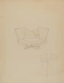 High Linen Collar, c. 1936. Creator: Henry De Wolfe