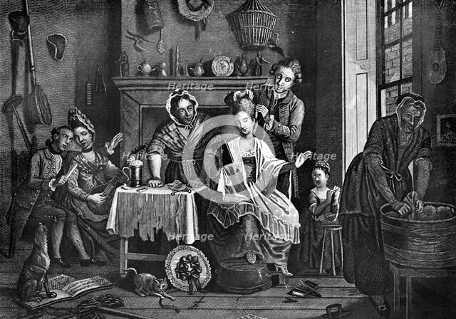 'High-Life Below Stairs', 1772. Artist: Caldwell