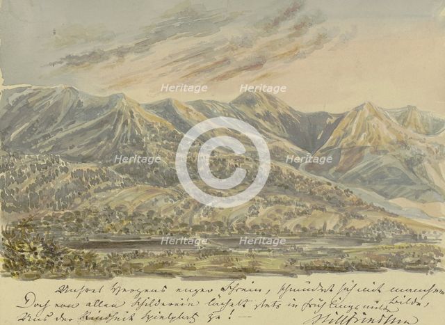 High mountain range, 19th century. Creator: Unknown.