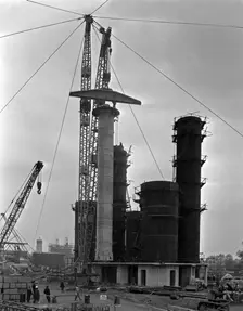 High pressure coal gasification plant under construction at Coleshill, West Midlands. 28th May 1 Creator: Michael Walters
