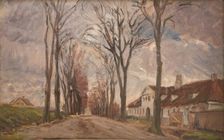 High road at Vintappergården, 1902. Creator: Albert Gottschalk