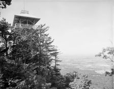 High Rock Observatory, near Pen Mar Park, view looking west, Maryland, between 1900 and 1910. Creator: Unknown