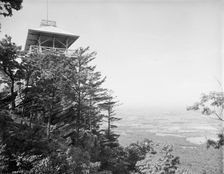 High Rock Observatory, near Pen Mar Park, view looking west, Maryland, between 1900 and 1910. Creator: Unknown