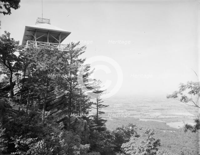 High Rock Observatory, near Pen Mar Park, view looking west, Maryland, between 1900 and 1910. Creator: Unknown.