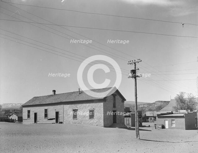High school in Escalante, Utah, 1936. Creator: Dorothea Lange.
