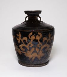 High Shouldered Jar with Loop Handles and Reserved Decoration..., Song dynasty (960-1279) or later. Creator: Unknown