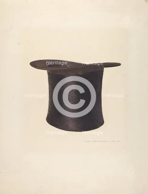 High Silk Hat, 1935/1942. Creator: John Swientochowski.