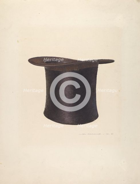 High Silk Hat, 1935/1942. Creator: John Swientochowski.