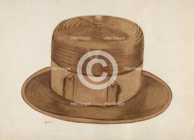 High Straw Hat, c. 1936. Creator: Ernest A Towers Jr.