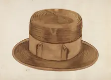 High Straw Hat, c. 1936. Creator: Ernest A Towers Jr