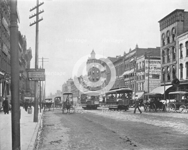 High Street, Columbus, Ohio, USA, c1900.  Creator: Unknown.