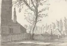 High Street at the Manor House, Marylebone, 1772. Creator: Samuel Hieronymus Grimm