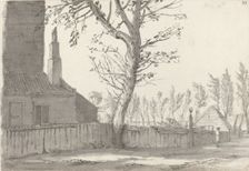 High Street at the Manor House, Marylebone, 1772. Creator: Samuel Hieronymus Grimm