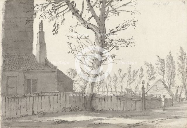 High Street at the Manor House, Marylebone, 1772. Creator: Samuel Hieronymus Grimm.